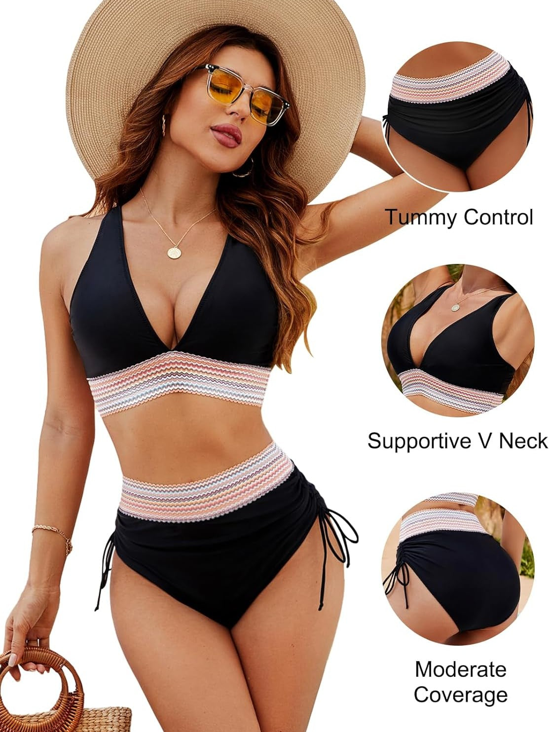 Amelia - Conjunto de Bikini con Control de Abdomen