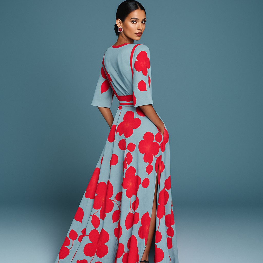 Elisa - Vestido Elegante de Manga Corta