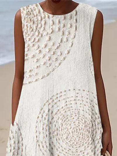 Oplena – Vestido Casual Sin Mangas