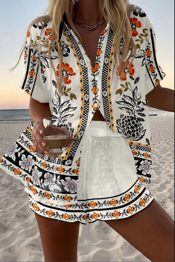 Conjunto Corto con Estampado Floral