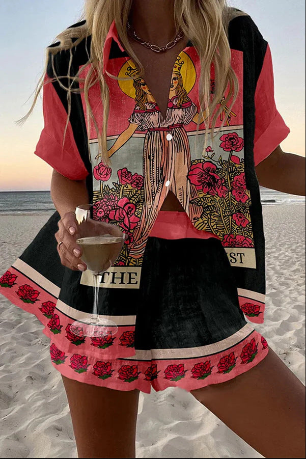 Conjunto Corto Virgen en Rosa