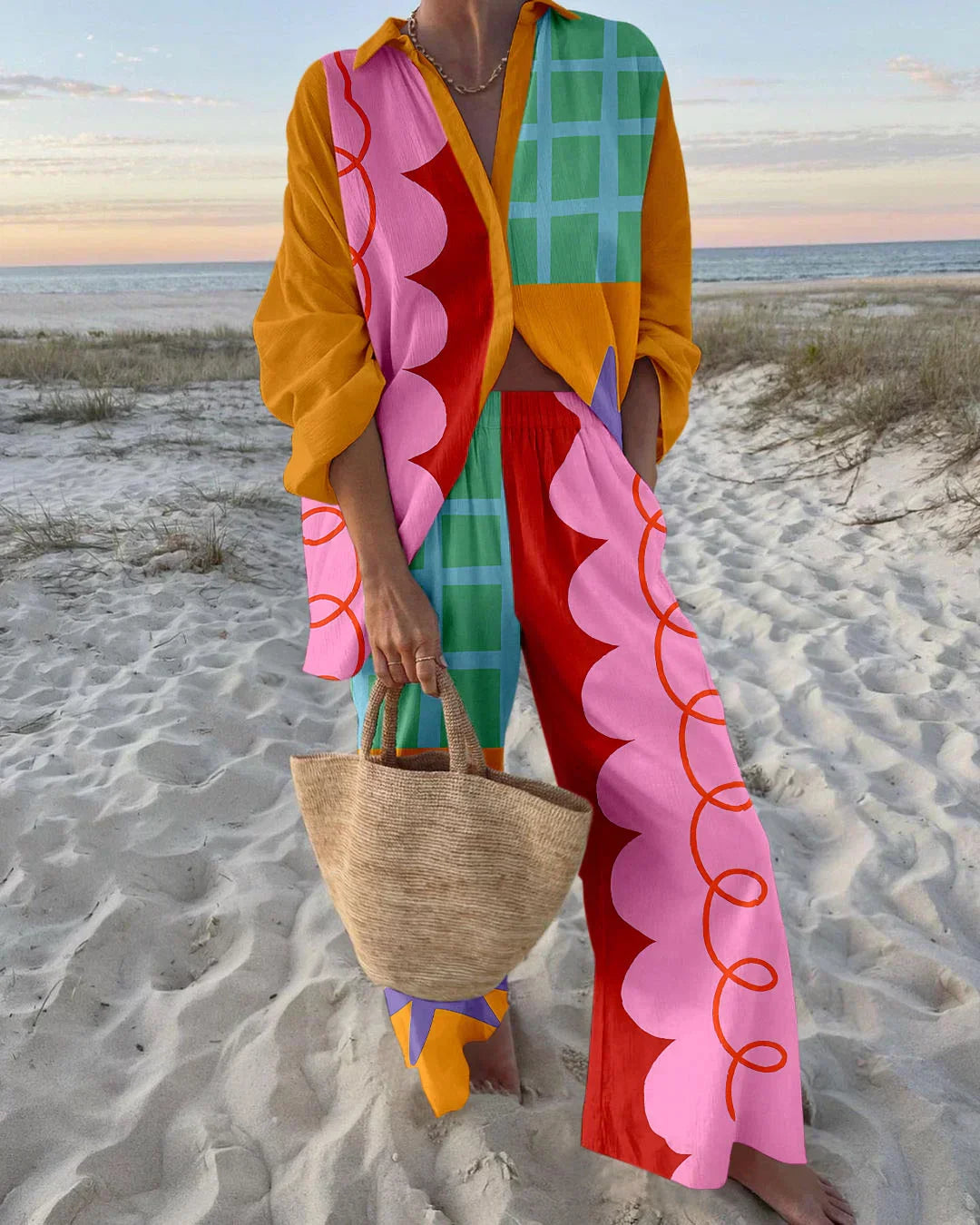 Conjunto Multicolor Impreso