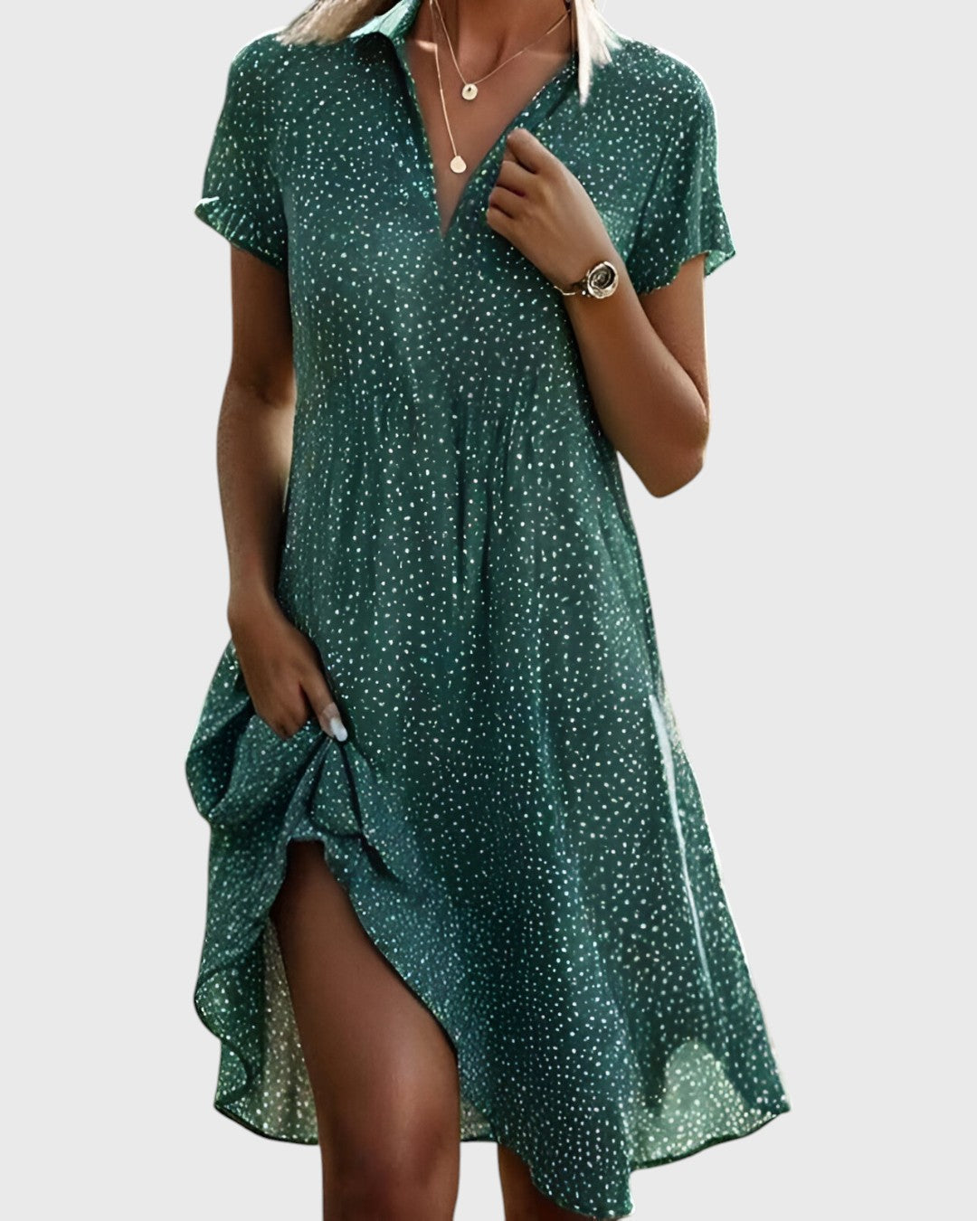 Julietta - Vestido midi de lunares